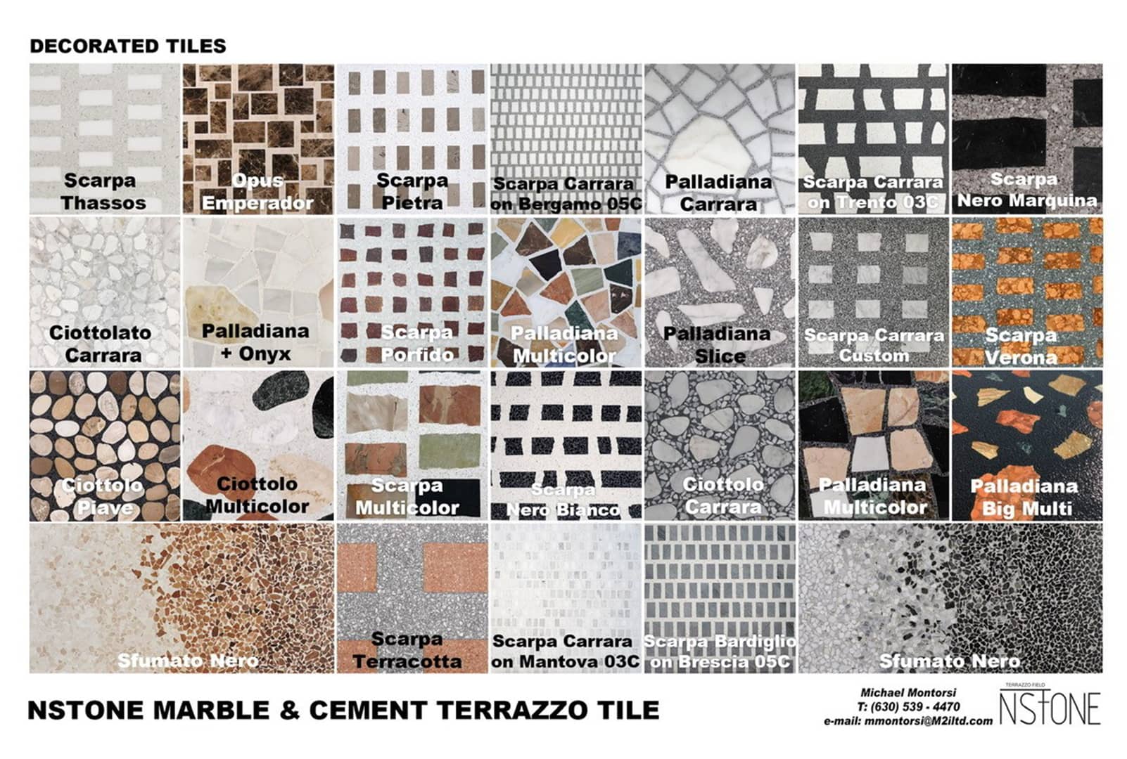 Decorated Marble + Cement Colors