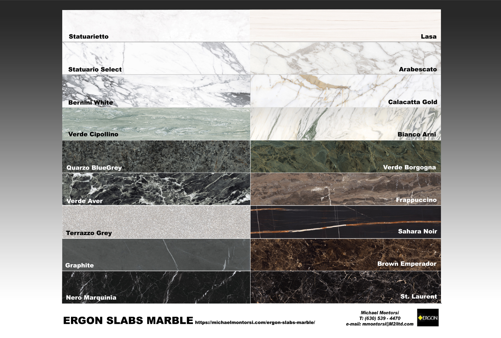 Ergon Slabs Marble Colors